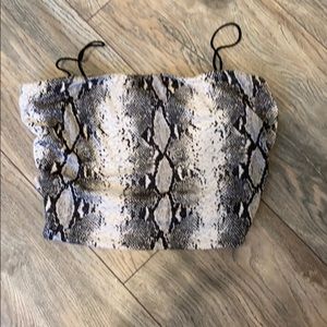 windsor snake skin top